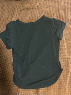 Target Dark Teal Short-Sleeve Ribbed Tee